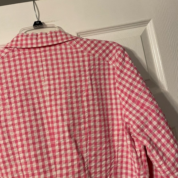 NWOT Issac Mizrahi Live Gingham Jacket - Picture 14 of 16